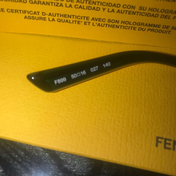 COPY - 🆕 Teal Fendi Glasses 👓 0 strength Full Inclusion - Picture 3 of 5